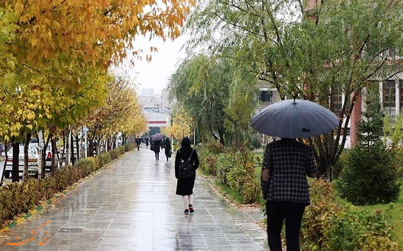 روز سرد بارانی در تهران و بارش ۳۰ سانتی متری برف در ارتفاعات دارآباد