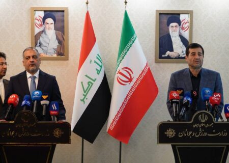 نشست خبری مشترک وزاری ورزش ایران و عراق؛ورزش عامل تحکیم روابط سیاسی و منطقه‌ای