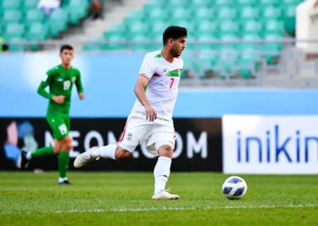 تمرین خدابنده لو پس از مصدومیت در کافا زیر نظر کادر پزشکی