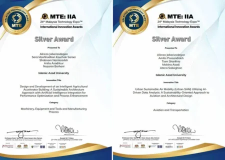 کسب ۲ مدال نقره ایران در نمایشگاه تکنولوژی مالزی (ITEX)